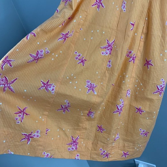 Lilly Pulitizer Women's Y2K Starfish Beach Tank Sun Dress Orange Pink Mini VTG 6 - Picture 13 of 15